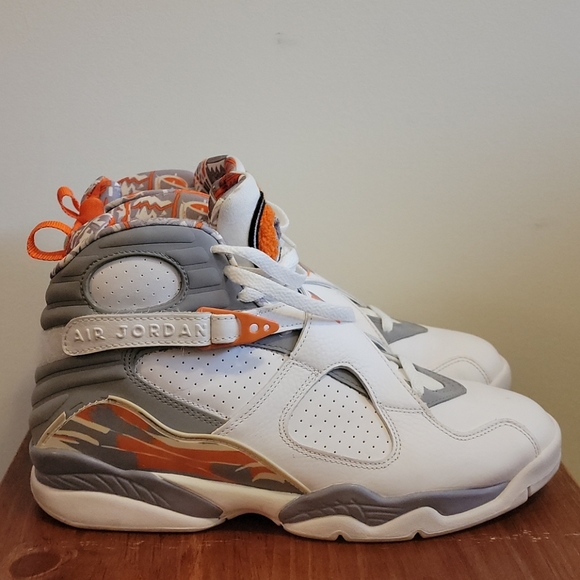 Jordan Other - Nike Air Jordan 8 Retro Orange Blaze Sz 10